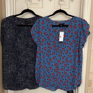 Two Women’s Blouses size large PREMISE Brand